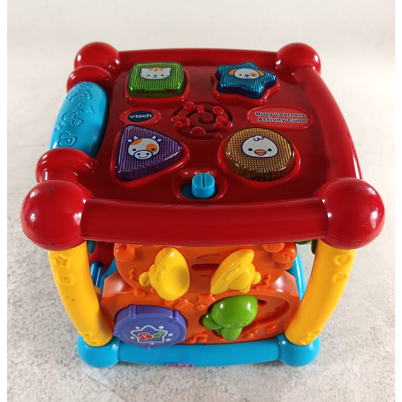 VTech Busy Learners Activity Cube Baby Toddler Educational Learning Toy - Picture 1 of 7